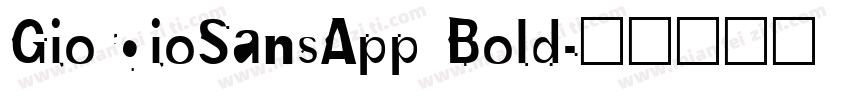 GiorgioSansApp Bold字体转换